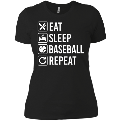 baseball eat sleep repeat T-Shirt