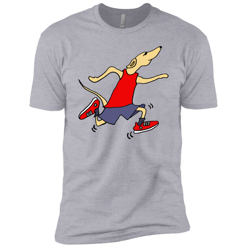 cool funny racing greyhound dog wearing running shorts and tank  T-Shirt