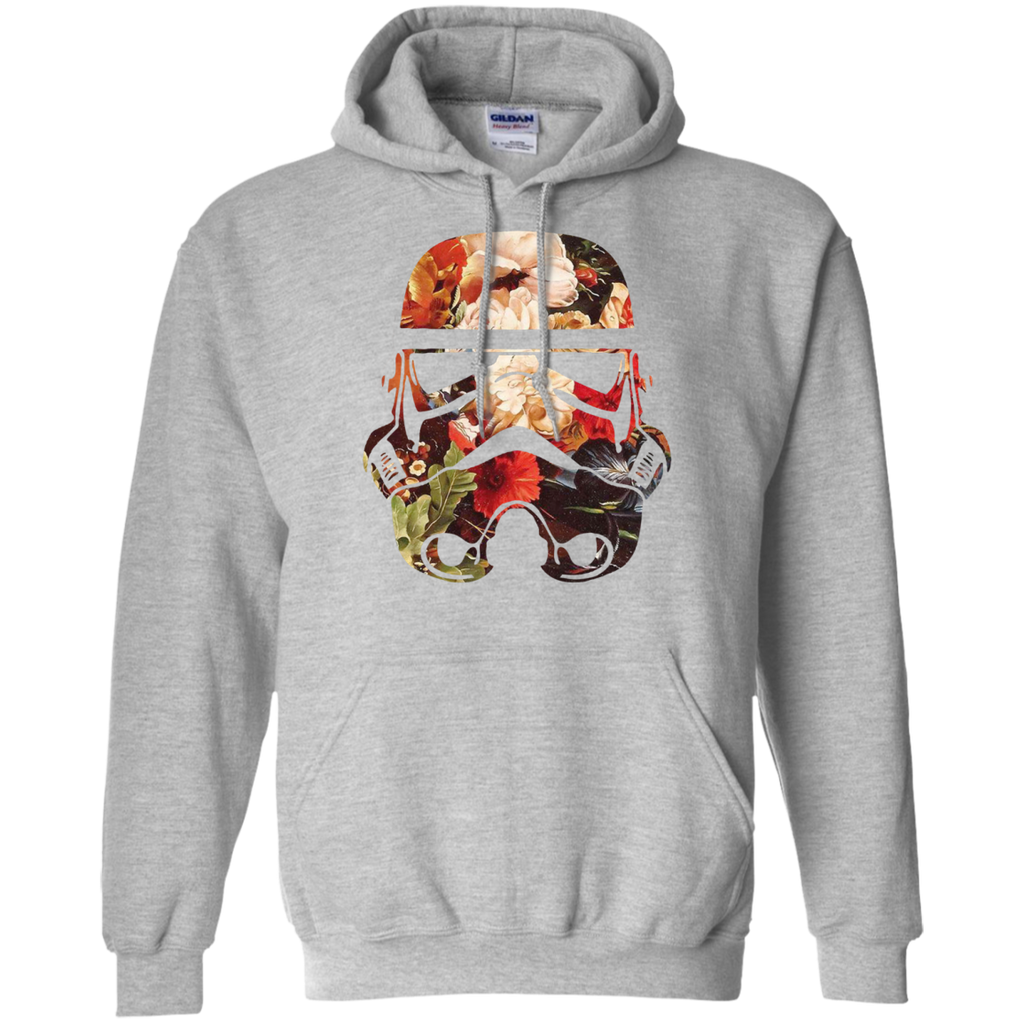 floral print stormtrooper T-Shirt