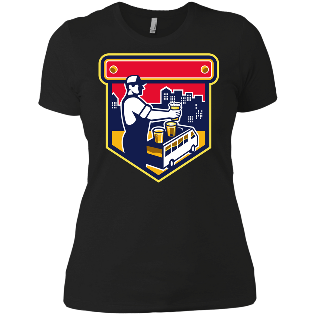 bartender beer city van crest retro T-Shirt