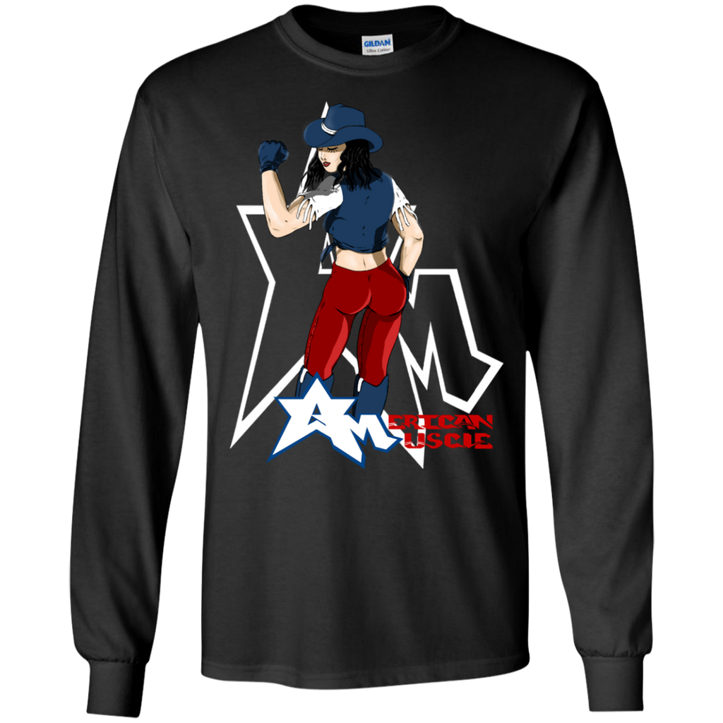 american muscle brunette T-Shirt