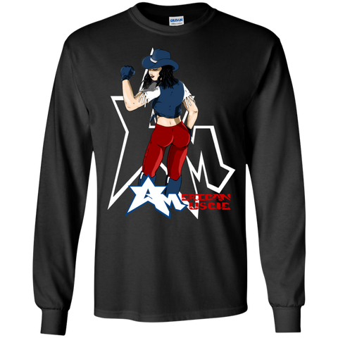 american muscle brunette T-Shirt