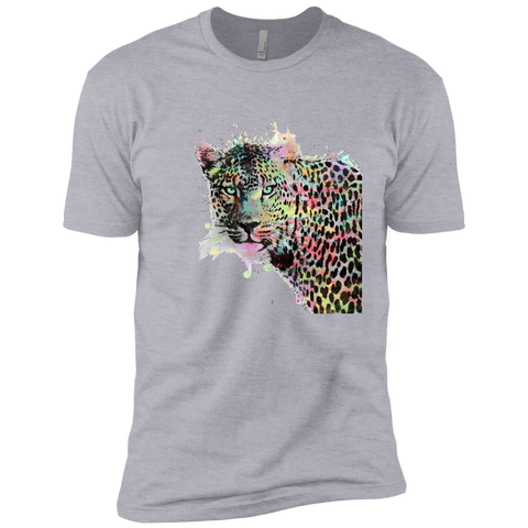 cool leopard animal watercolor splatters abstract paint sweatshirt T-Shirt
