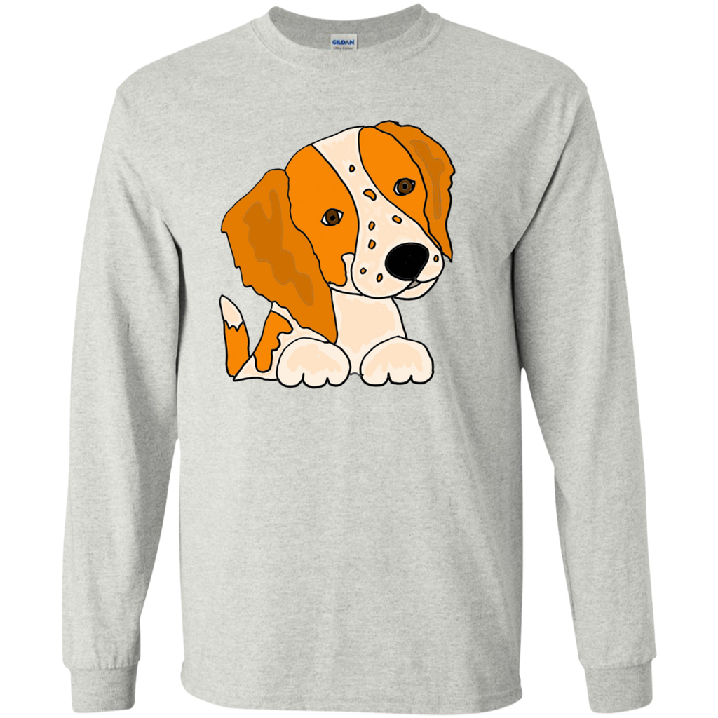cute artistic brittany spaniel puppy dog art T-Shirt