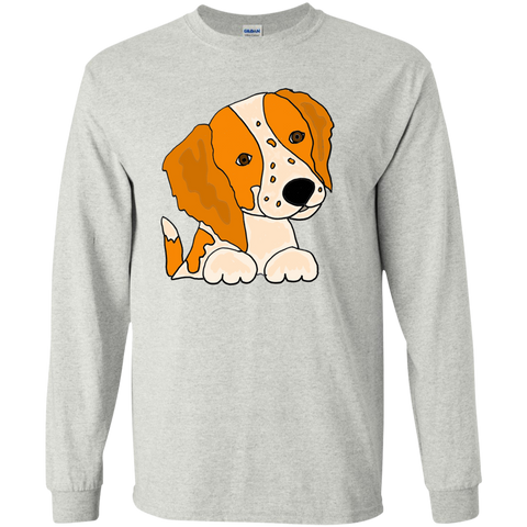 cute artistic brittany spaniel puppy dog art T-Shirt