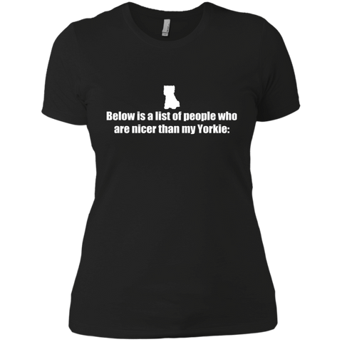 below is a list of people - yorkie T-Shirt