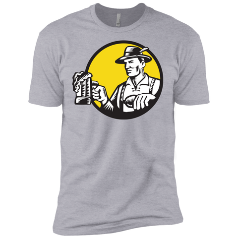 bavarian beer drinker mug circle woodcut T-Shirt