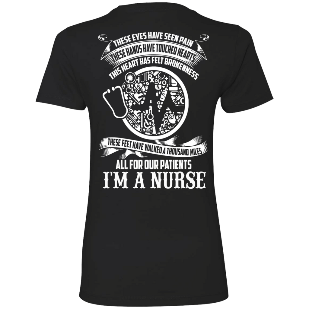 these hands have touched hearts. this heart has felt brokenness. these feet have walked a thousand miles all for our patients T-Shirt