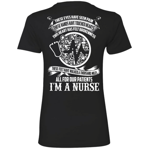 these hands have touched hearts. this heart has felt brokenness. these feet have walked a thousand miles all for our patients T-Shirt