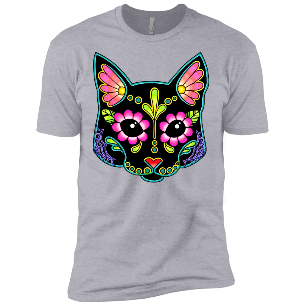 cat in black - day of the dead sugar skull kitty sweatshirt T-Shirt