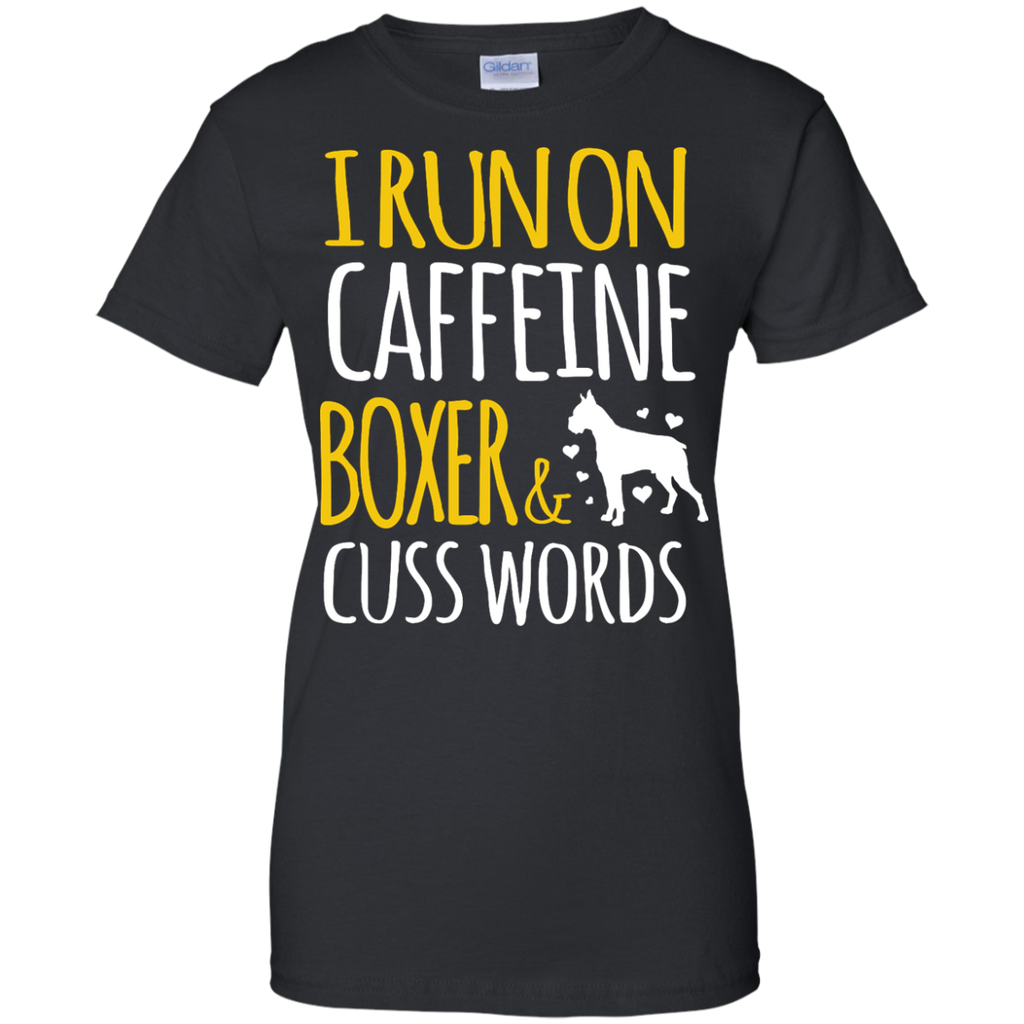 i run on caffeine boxer & cuss words T-Shirt