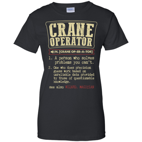 crane operator funny dictionary term T-Shirt