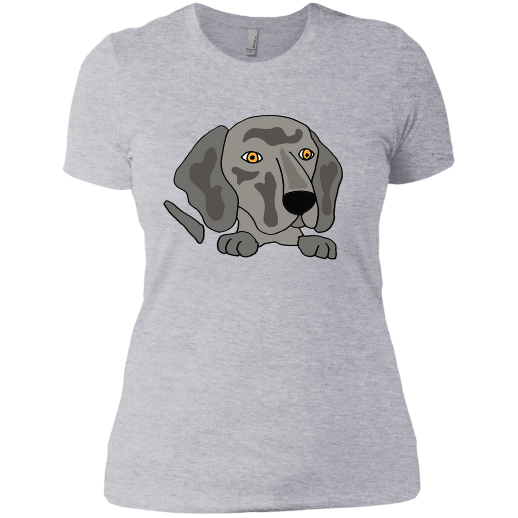 funny cute weimaraner puppy dog art T-Shirt