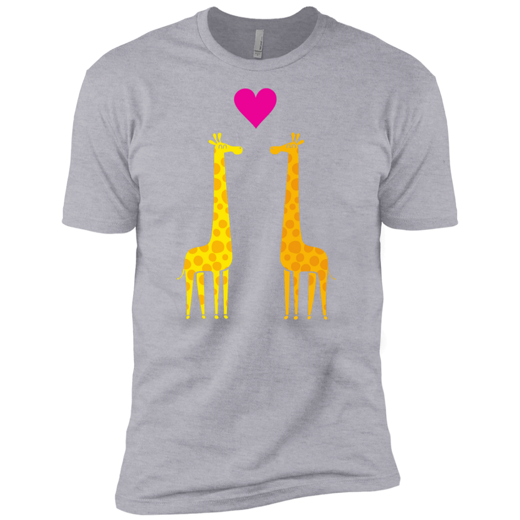 cute cartoon giraffe couple in love T-Shirt