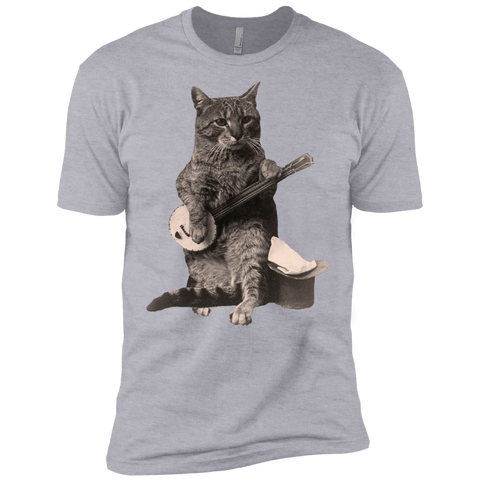 cat playing banjo guitar sweatshirt T-Shirt