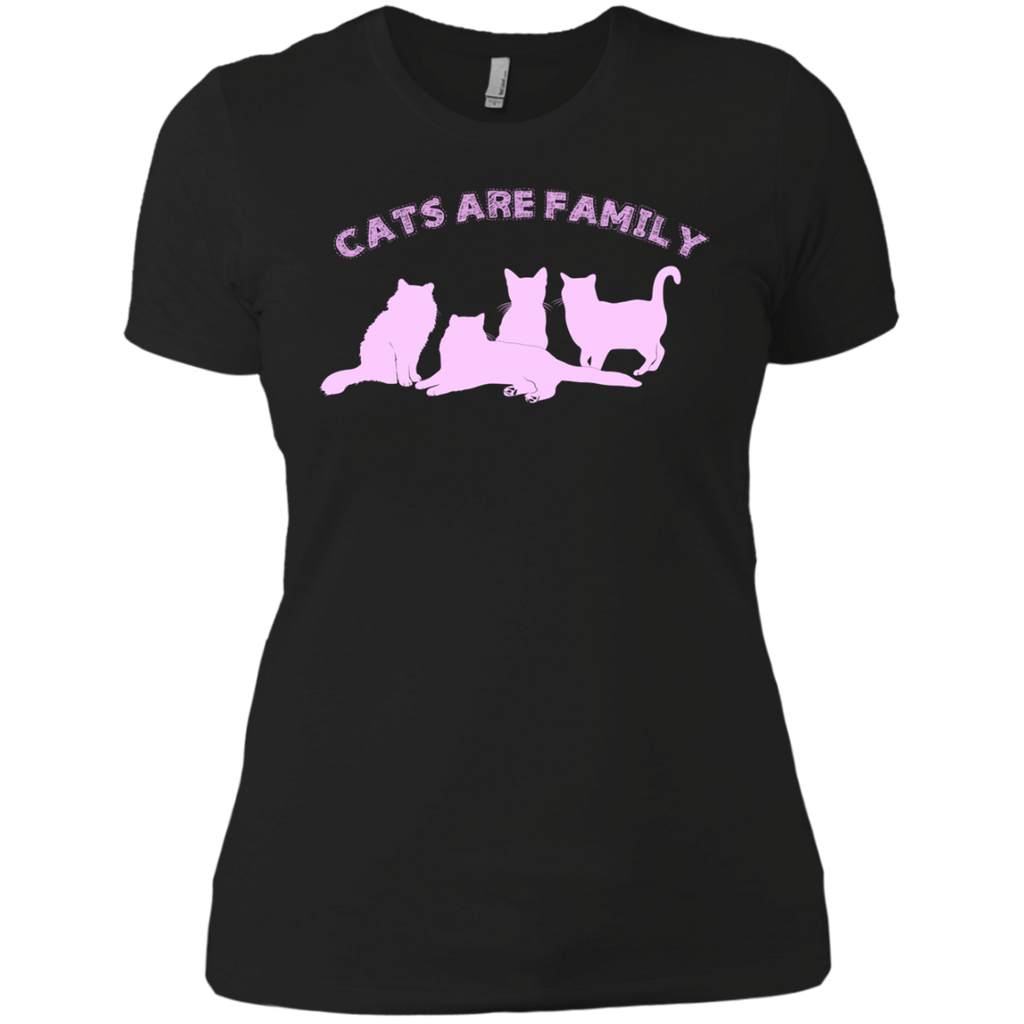 cats are family (pink) matching family T-Shirt