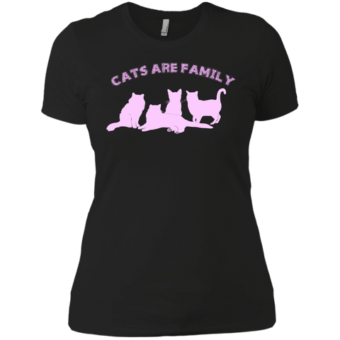 cats are family (pink) matching family T-Shirt