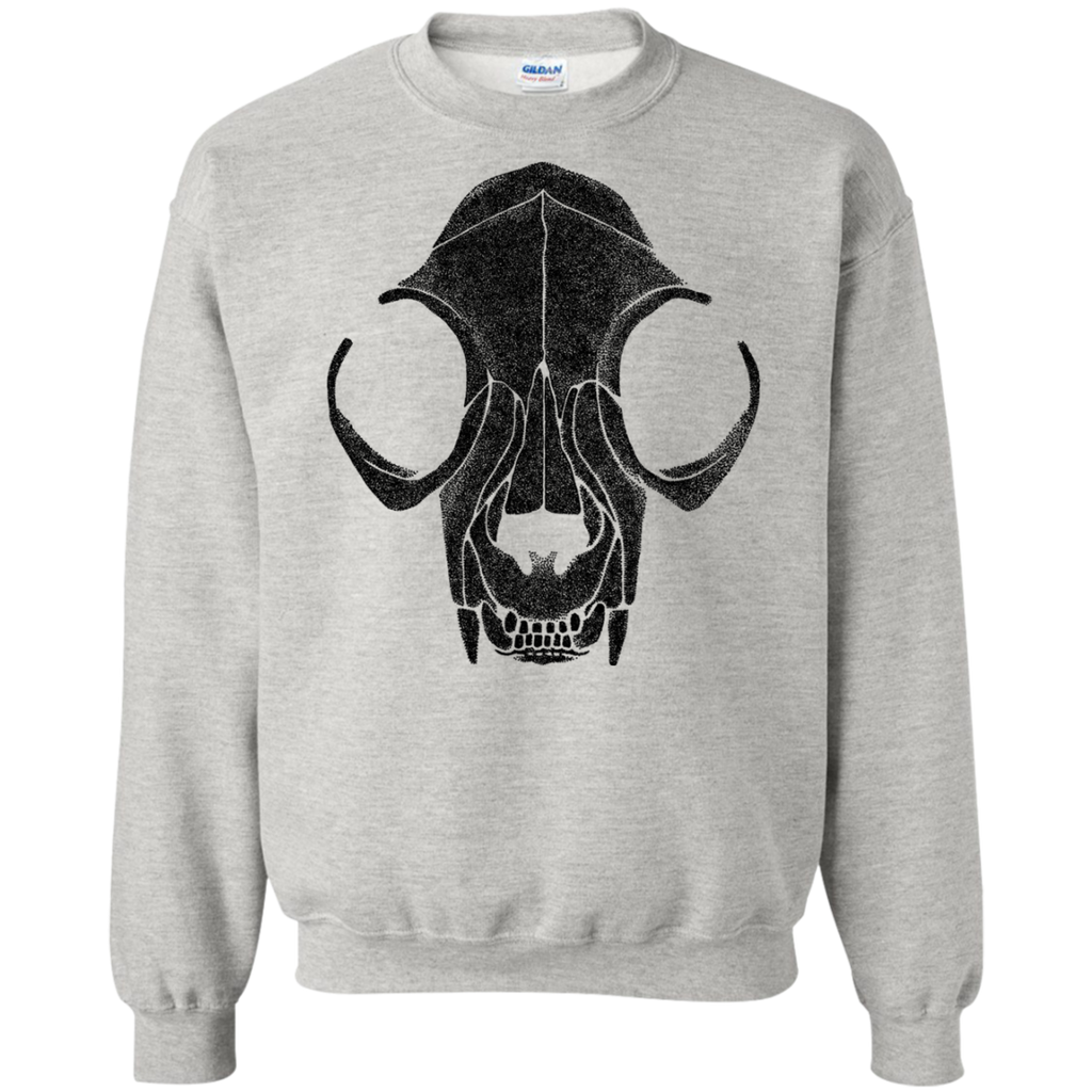 cat skull - black sweatshirt T-Shirt