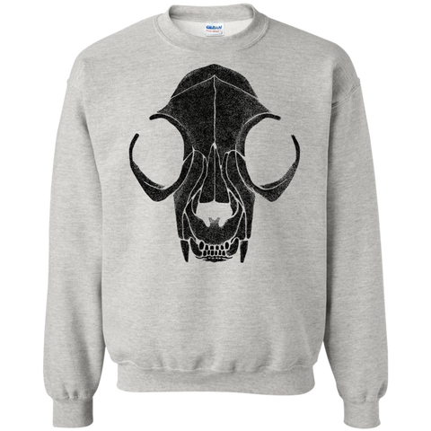 cat skull - black sweatshirt T-Shirt