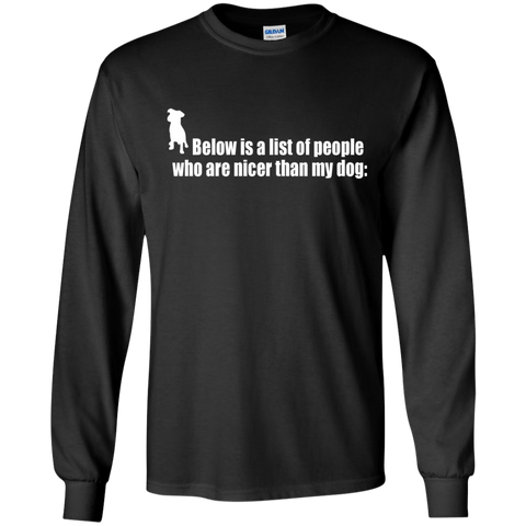 below is a list of people - dog T-Shirt