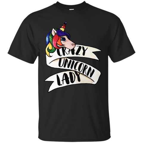 crazy unicorn lady sweatshirt T-Shirt