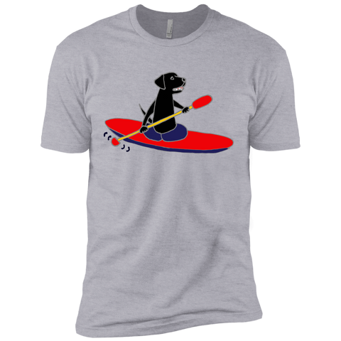 cool funny black labrador retriever dog kayaking T-Shirt