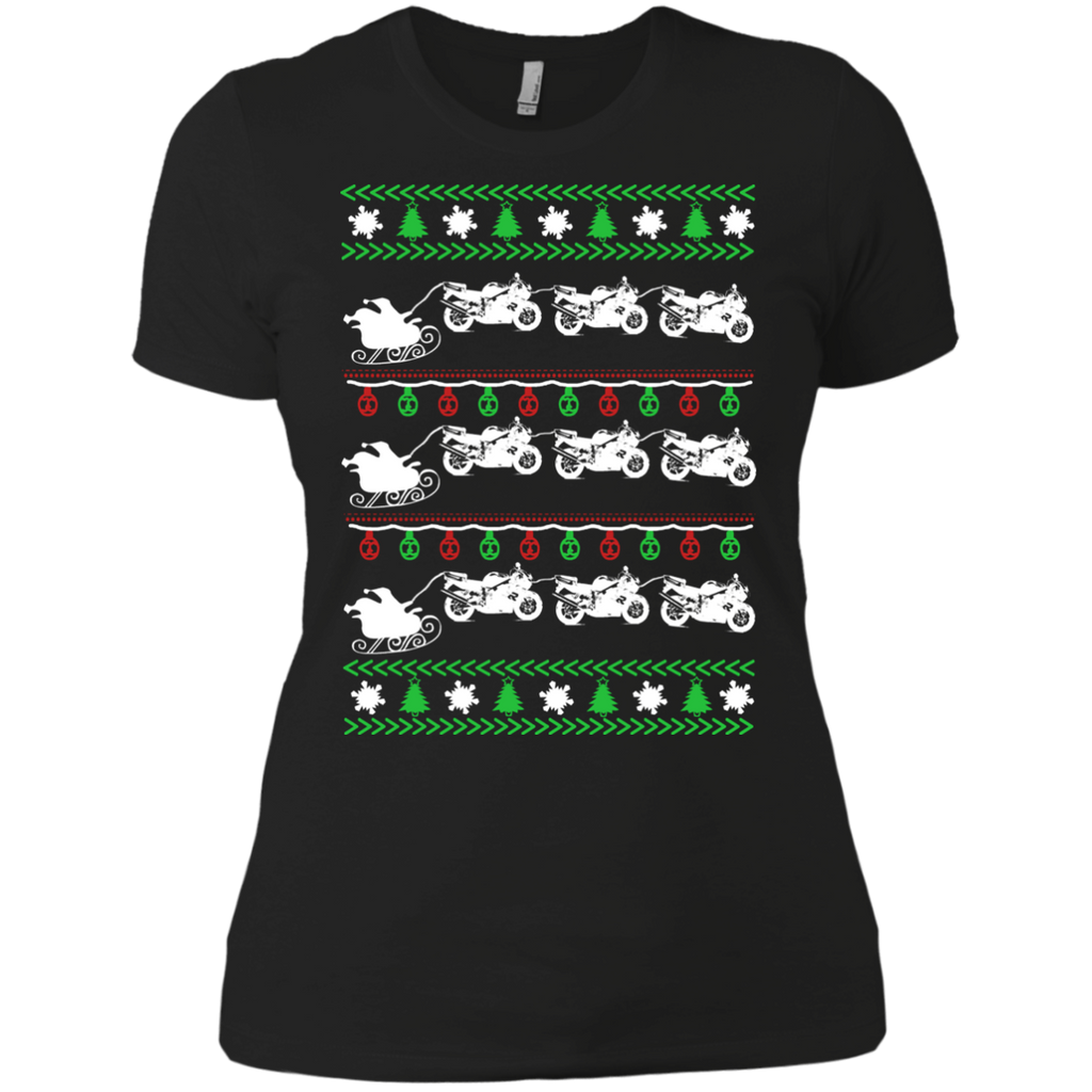 biker christmas holiday sweater T-Shirt