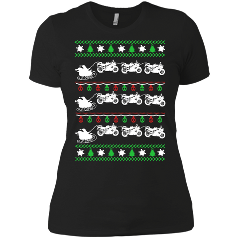 biker christmas holiday sweater T-Shirt