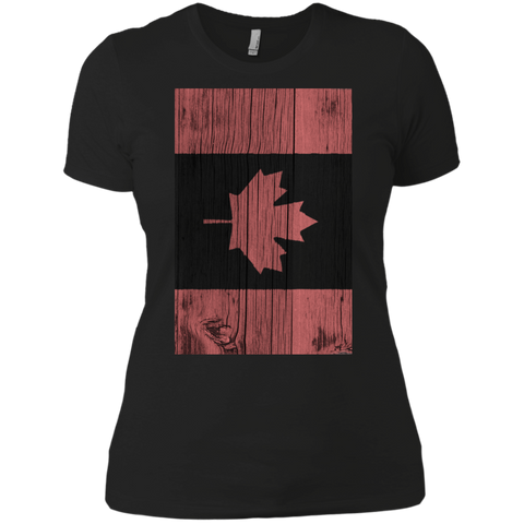 canaada flag painted on wood T-Shirt