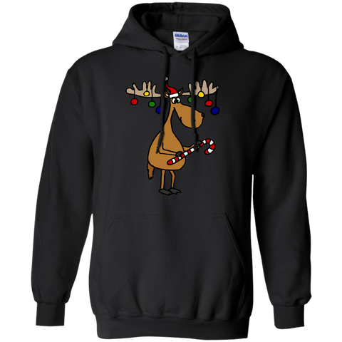 cool funny moose with christmas ornaments antlers holiday sweater T-Shirt