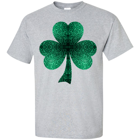 emerald green shamrock clover sparkles T-Shirt