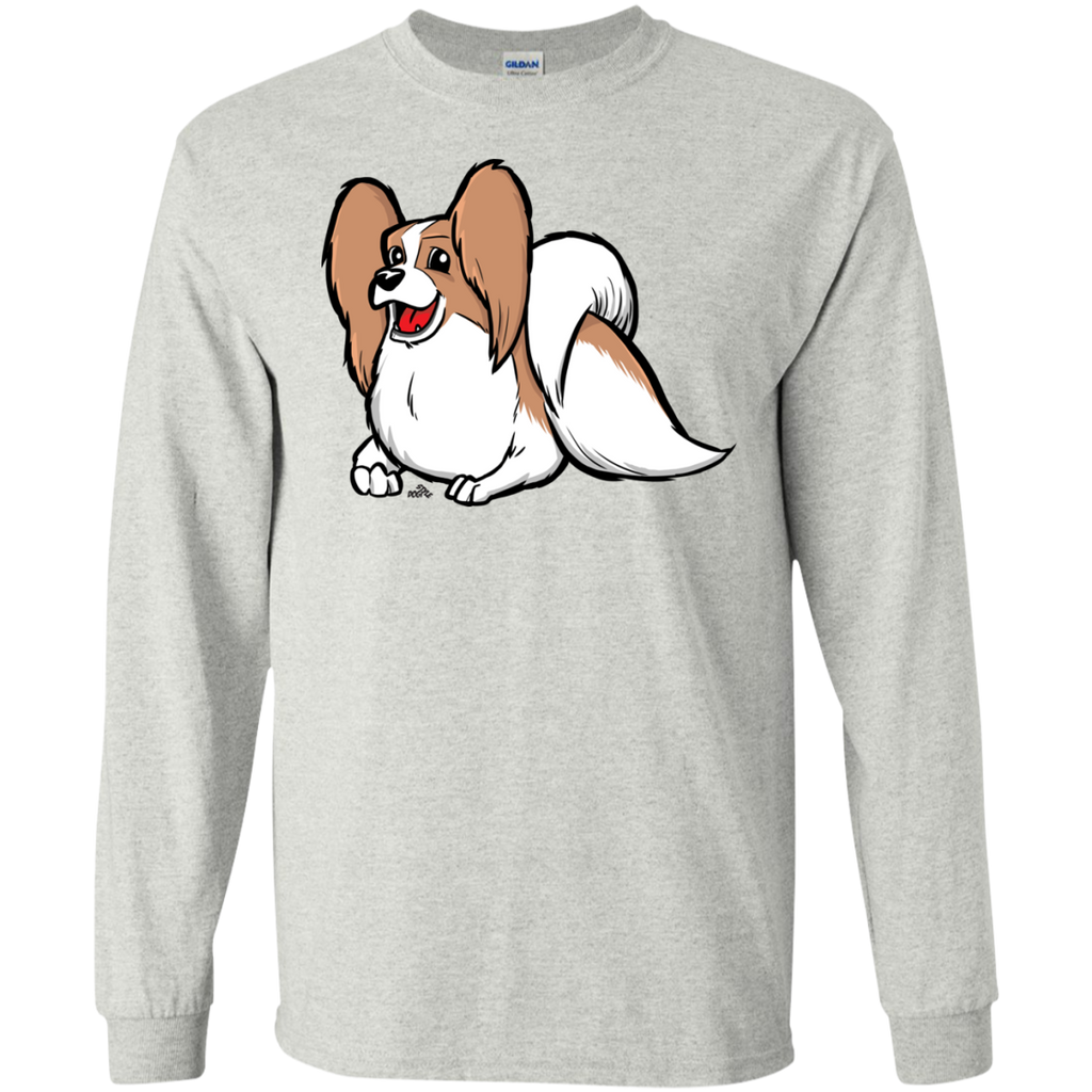 cute papillon cartoon dog T-Shirt