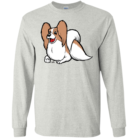 cute papillon cartoon dog T-Shirt