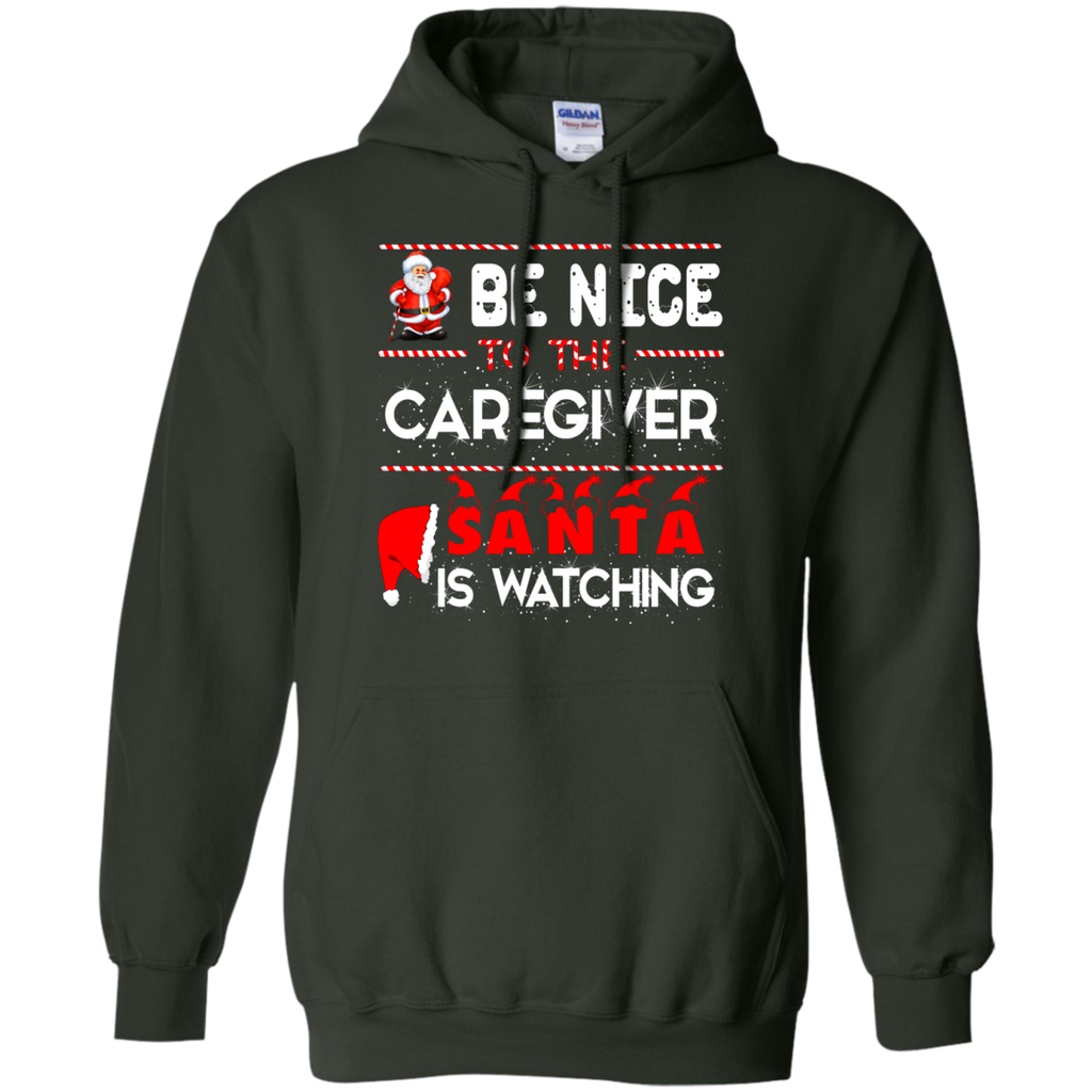 be nice to the caregiver santa is watching T-Shirt