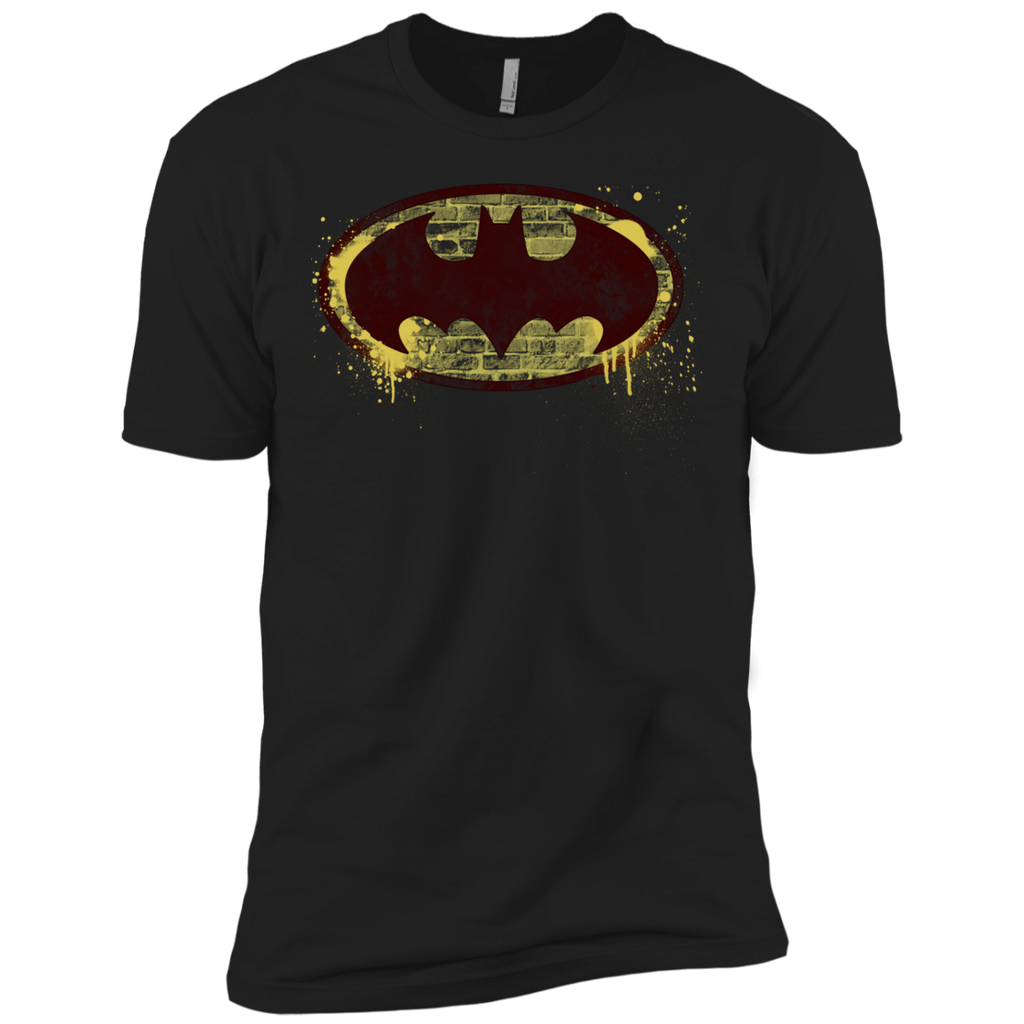batman brick splatter logo T-Shirt