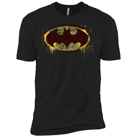 batman brick splatter logo T-Shirt