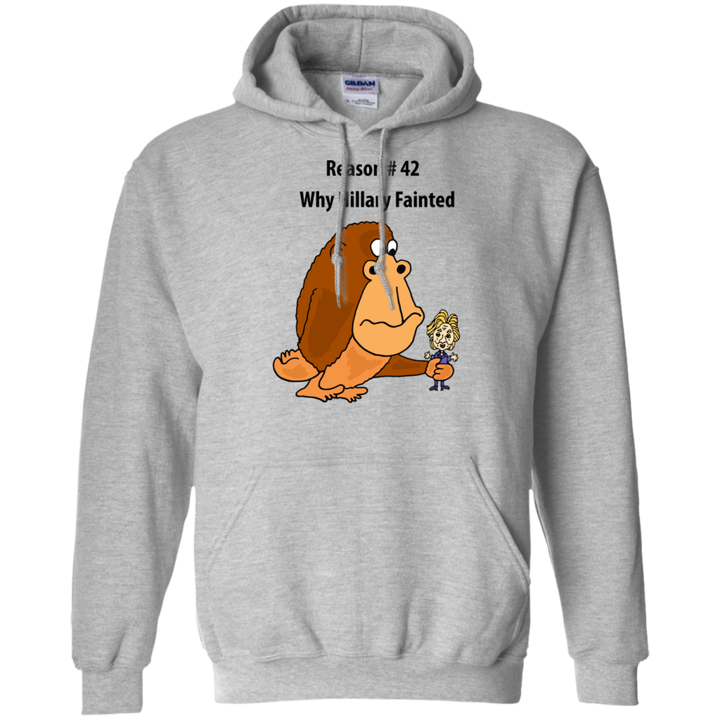 funny giant ape holding hillary political art sweatshirt T-Shirt