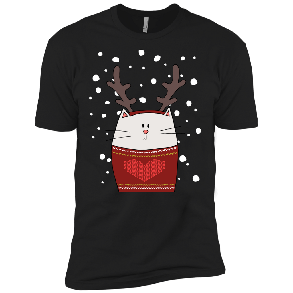cat reindeer holiday sweater T-Shirt