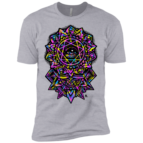 eye of god flower mandala neon 80s  T-Shirt