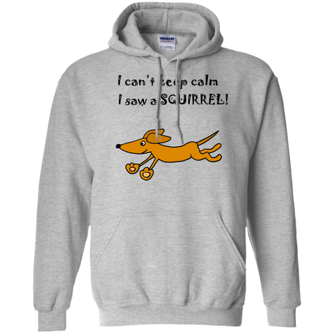 funny dachshund dog chasing dog keep calm cartoon T-Shirt