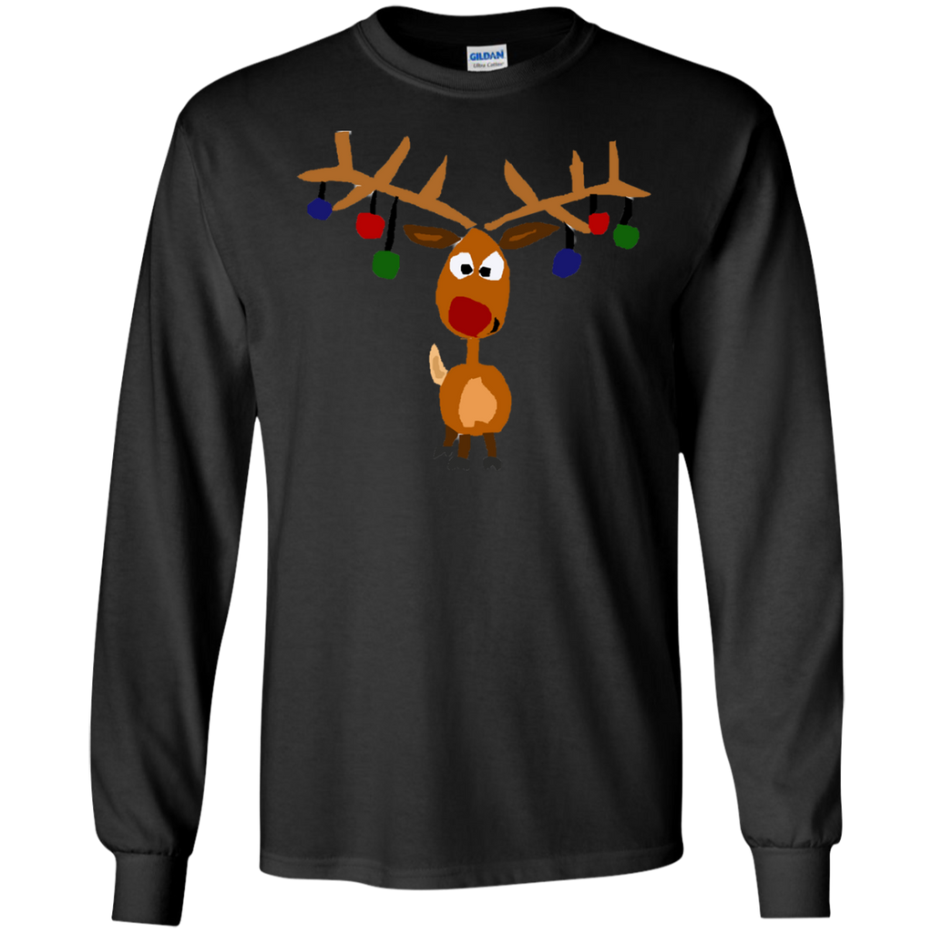 cool funny rudolph red nosed reindeer christmas art sweater T-Shirt