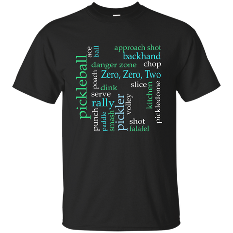 Pickleball Jargon Words t-shirt for Pickler G200 Gildan Ultra Cotton T-Shirt