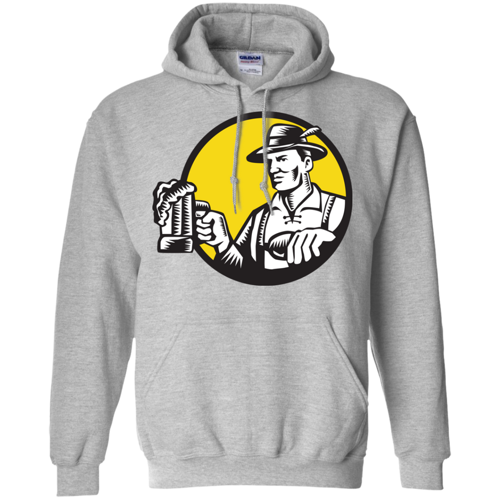 bavarian beer drinker mug circle woodcut T-Shirt