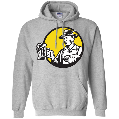 bavarian beer drinker mug circle woodcut T-Shirt