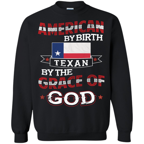 american by birth, texan by the grace of god T-Shirt