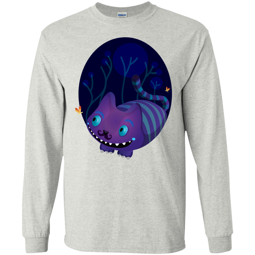 cheshire mustache cat t- T-Shirt