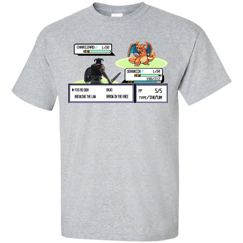 dovahkiin vs charizard T-Shirt