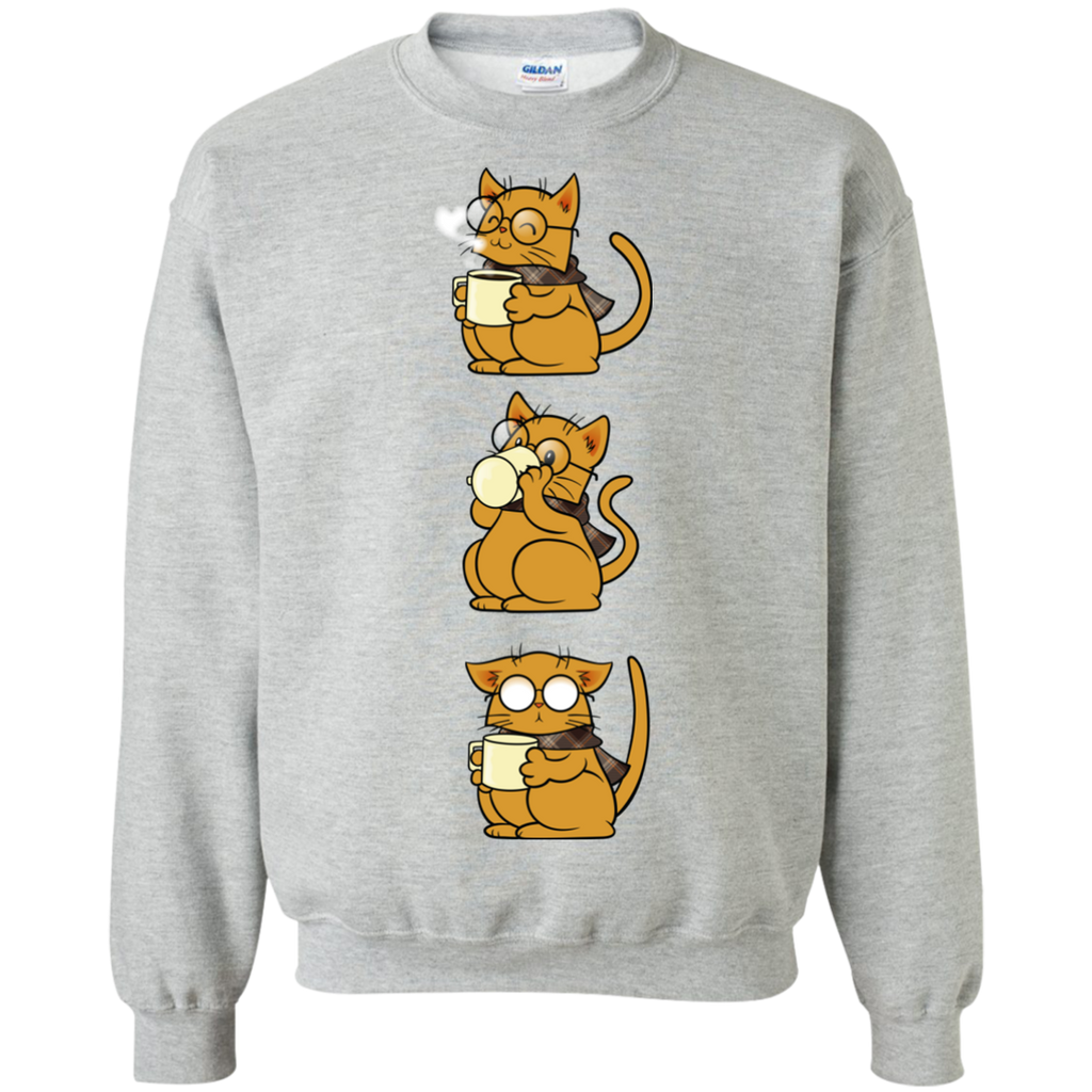 cat, coffee and glasses sweatshirt T-Shirt