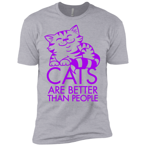 cats are better in purple sweatshirt T-Shirt
