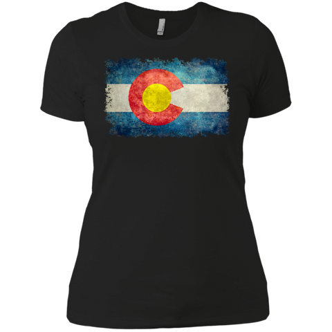 flag of colorado in vintage retro style T-Shirt